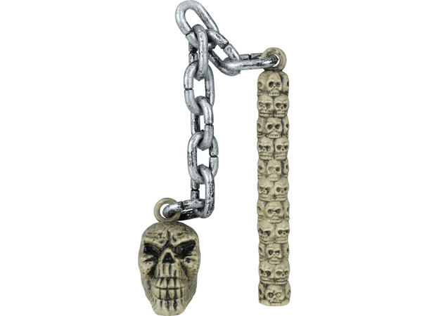 Slagklubbe m/lenke - Hodeskalle 1 Våpen i PVC - 84cm 