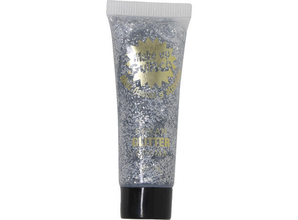 Sminkekrem glitter - Sølv 1 Tube sminkekrem - 20ml 