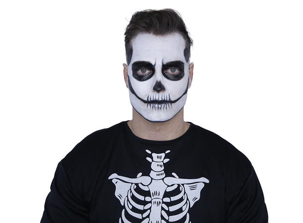 Sminkesett - Sort/hvit 1 Sminkesett m pensel 