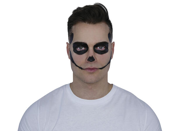 Sminkesett - Sort/hvit 1 Sminkesett m pensel 