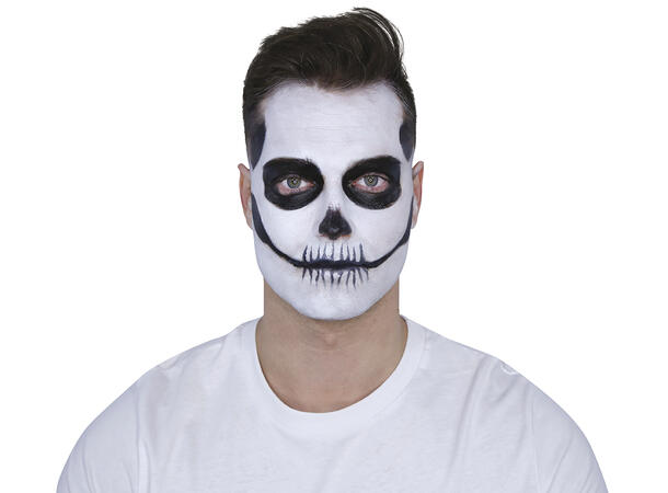 Sminkesett - Sort/hvit 1 Sminkesett m pensel 