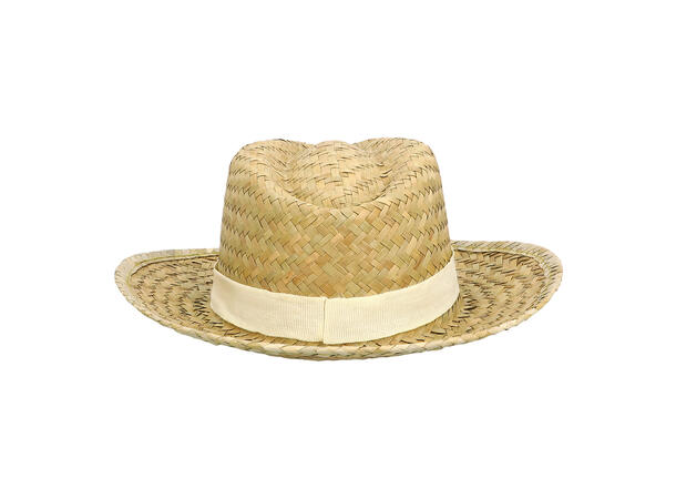Sommerhatt - Strå m/hvitt bånd 1 Hatt - Onesize 