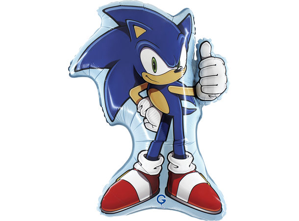 Sonic - Sonic 1 Folieballong med form - (49x64 cm) 