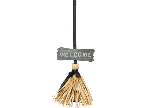 Sopelim heks 1 Kost m/lys/lyd/bevegelse - 70cm 