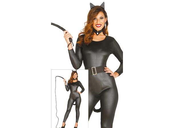 Sort kattekostyme 1 Damekostyme - str 42-44 (L) 