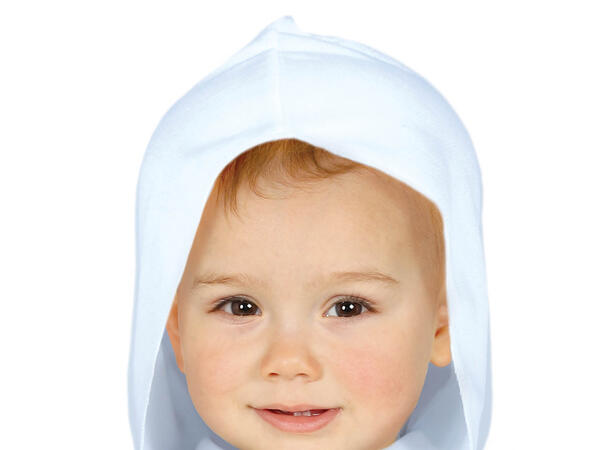 Spøkelse - Hvit tunika 1 Babykostyme - Str 12-18 Mnd 