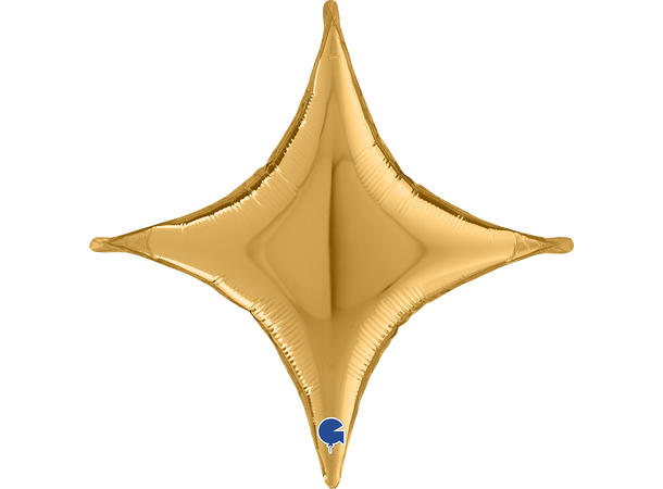 Starpoint -  Cross Gold 1 Folieballong for luft - (41x41 cm) 