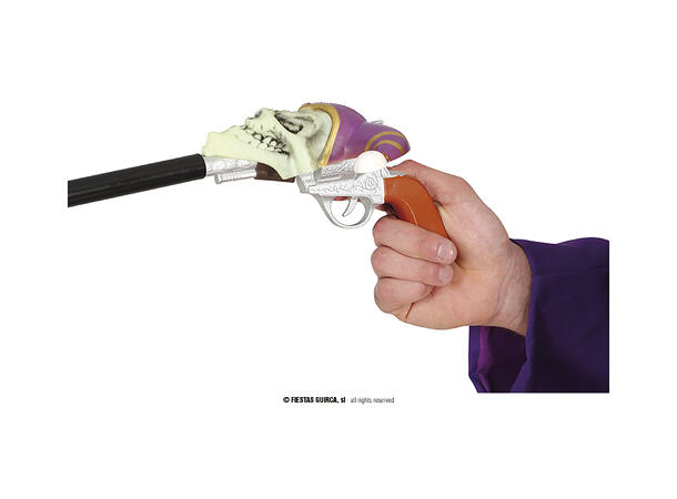 Stokk m/lekepistol - Candy Cane - Joker 1 Lekepistol i plast - 90cm 