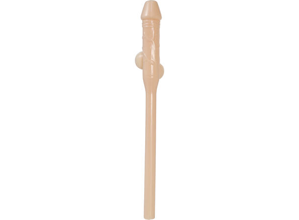 Stort sugerør - Penis 1 Sugerør i plast - 28cm 