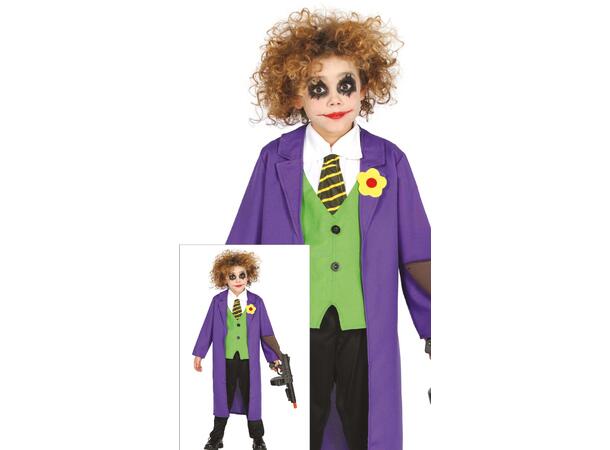 Superhelt - Joker - Barn 1 Kostyme til barn - 5-6 år (119 cm) 