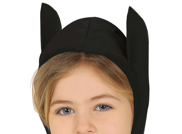 Superheltinne katt - Gul/Sort 1 Barnekostyme til jente - Str 5-6 År 