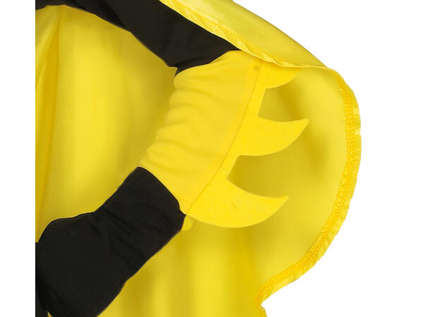 Superheltinne katt - Gul/Sort 1 Barnekostyme til jente - Str 5-6 År 