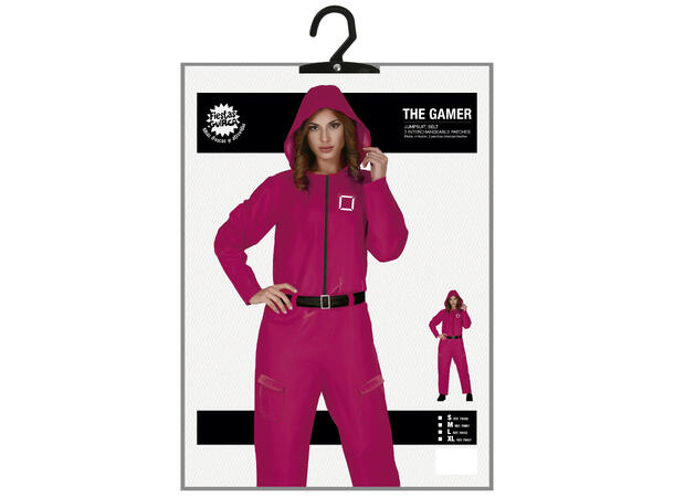 THE GAMER - rød - Dame 1 Kostyme til dame - 44-46 (XL) 