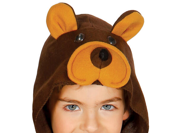 Teddybjørn - Brun - Onepiece 1 Barnekostyme til gutt - Str 7-9 År 