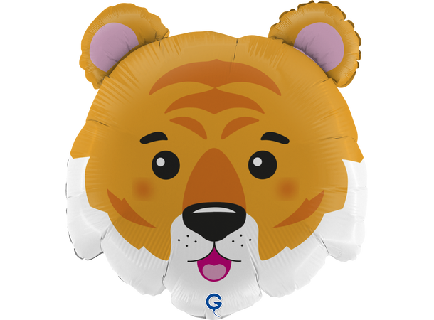 Tigerhode 1 Folieballong med form - (48x46 cm) 