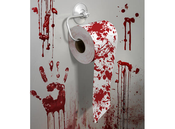 Toalettpapir - Blodig 1 rull med 2-lags toalettpapir - 30m 