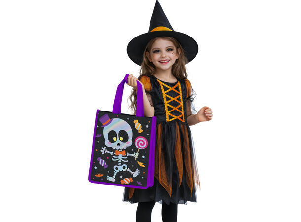 Trick or Treat - Godteveske skjelett 1 Pose i PVC - 36x30m 