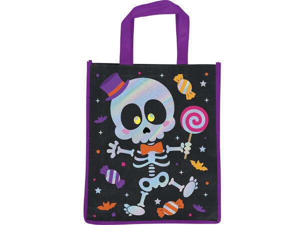 Trick or Treat - Godteveske skjelett 1 Pose i PVC - 36x30m 