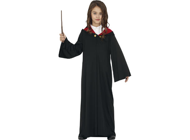 Trollmanselev - Sort/Rød tunika 1 Barnekostyme til gutt - Str 10-12 År 