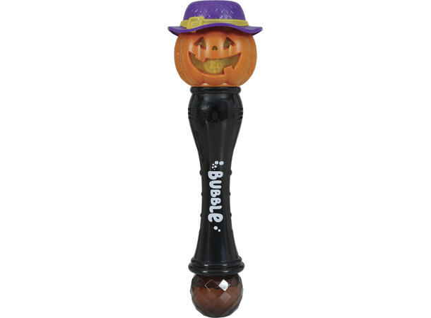 Tryllestav m/såpebobler & lys - Gresskar 1 Tryllestav i metall/PVC - 32cm 