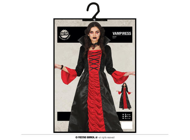 Vampyrdame - Grevinne 1 Kostyme til dame - 42-44 (L) 