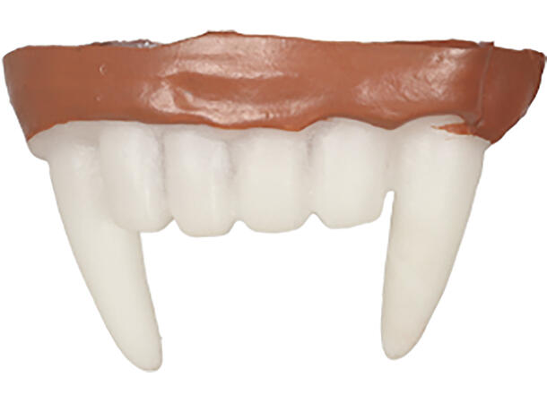 Vampyrtenner lange - hvite 1 sett vampyrtenner 