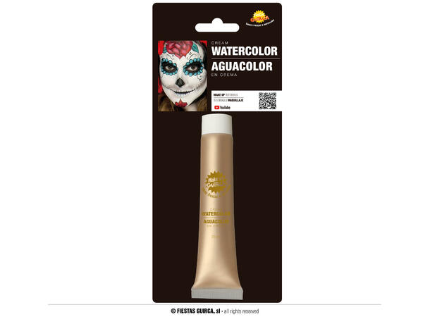 Vannbasert sminkekrem - Gull 1 Tube sminke - 20ml 