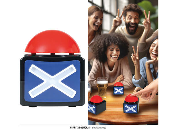 X-faktor - Buzzer m/lyd 1 Buzzer - 10x8cm 