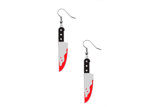 Øredobber - Blodige kniver 1 Par øredobber i Metall/Plast 