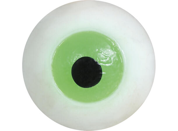 Øyeepler i myk gummi - Assorterte farger Display med 48 øyne i gummi - 2cm 