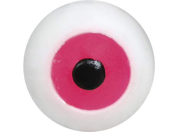 Øyeepler i myk gummi - Assorterte farger Display med 48 øyne i gummi - 2cm 