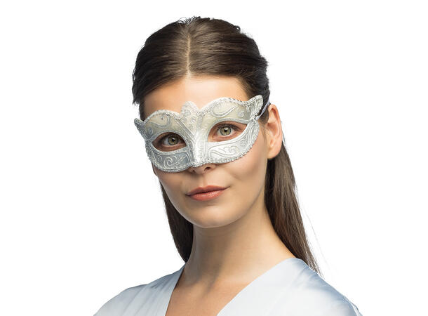 Øyemaske - Venezia - Sølv 1 Øyemaske 