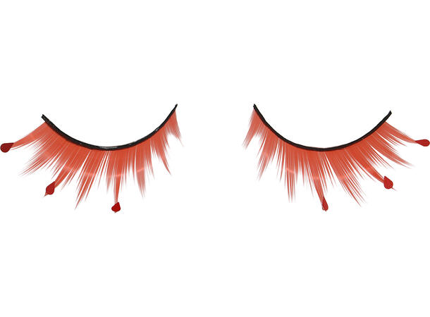 Øyevipper - Røde med bloddråper 1 par øyevipper 