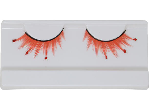 Øyevipper - Røde med bloddråper 1 par øyevipper 