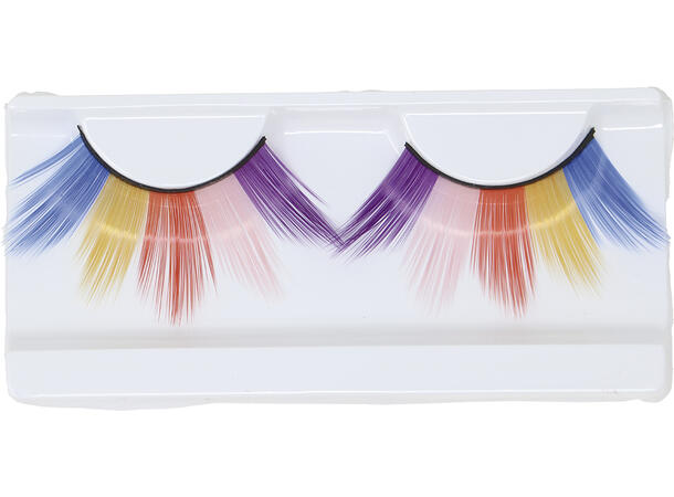 Øyevipper lange - Flerfargede 1 par øyevipper m/lim 
