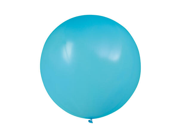 Ballonger - Lys+Mørk Turkis og Mørk Blå 3 Gummiballonger - 60cm (24")
