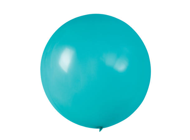 Ballonger - Lys+Mørk Turkis og Mørk Blå 3 Gummiballonger - 60cm (24")