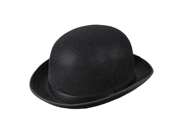 Bowler hatt - sort 1 hatt - onesize