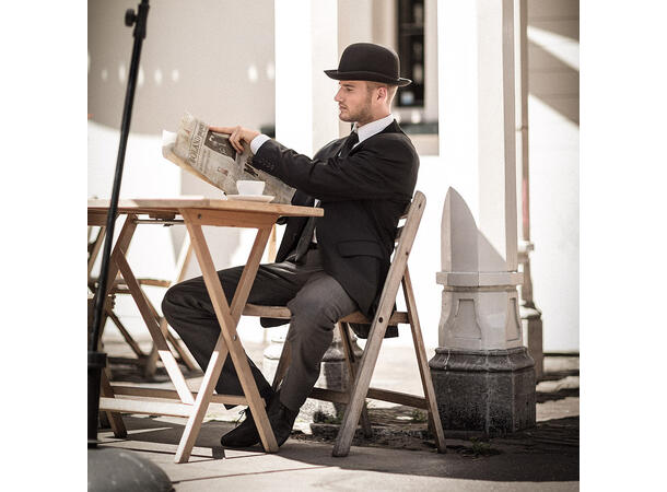 Bowler hatt - sort 1 hatt - onesize