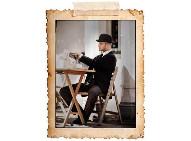 Bowler hatt - sort 1 hatt - onesize