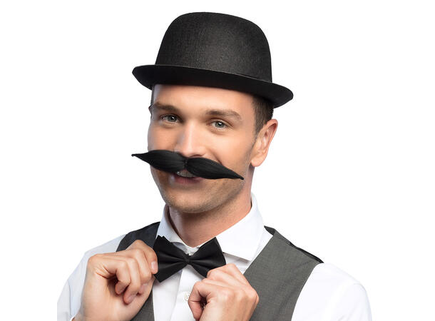 Bowler hatt - sort 1 hatt - onesize