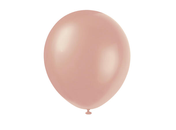 Ensfarget Premium Perlemor - Rosegull 50 Gummiballonger - 30cm (12")