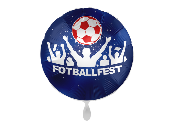 FOTBALLFEST - Mørk Blå 1 Folieballong rund - 17" - (43cm) 