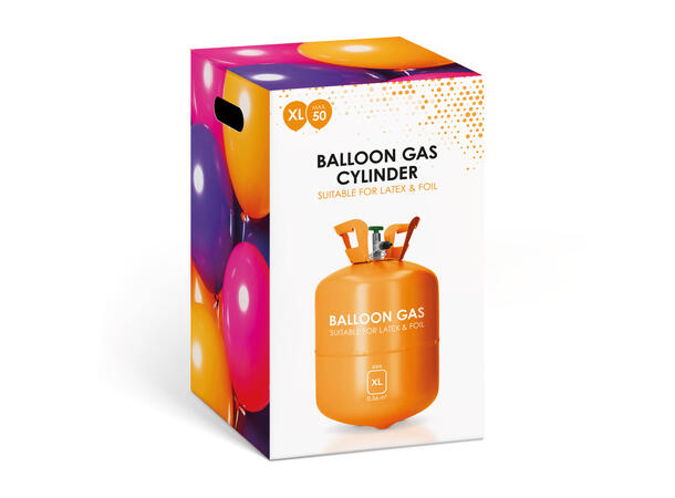 Heliumtank - XL 1 Tank - 50 x 23cm Ballonger (Ca 360l) 