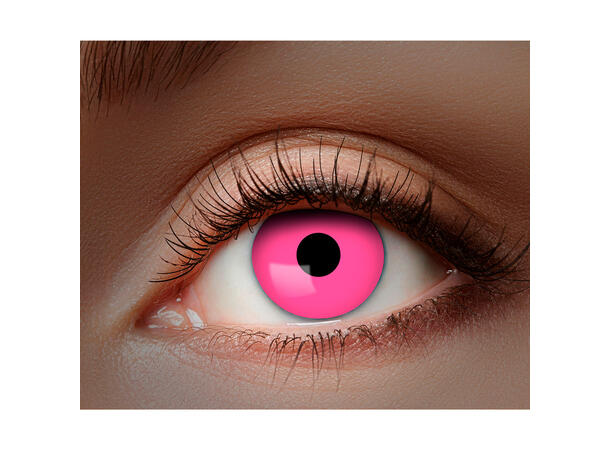Kontaktlinser - UV-lys rosa 1-måneds kontaktlinser 
