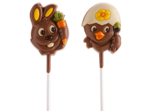 Sjokoladepinne - Hare/kylling assortert Sjokolade på påinne - 20gr 