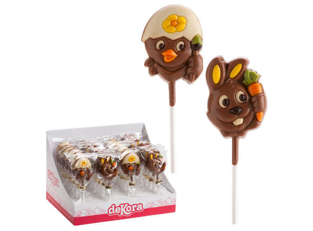 Sjokoladepinne - Hare/kylling assortert Sjokolade på påinne - 20gr 
