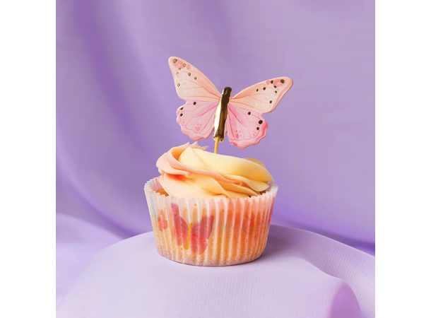 Sommerfugl pastel - Cupcakeformer 60 Cupcakeformer - 3,2x5cm 