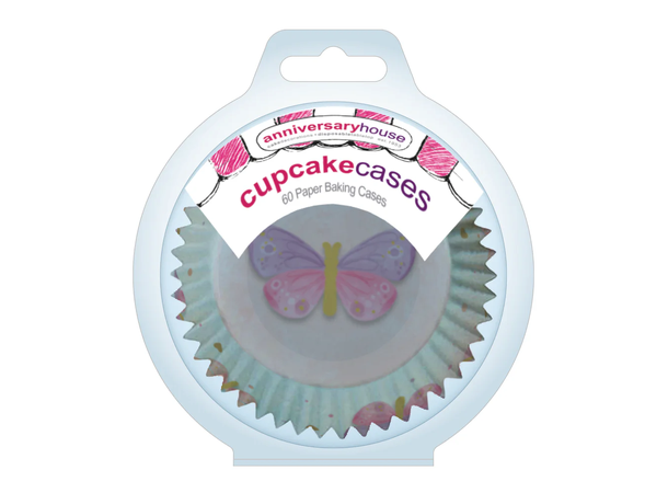 Sommerfugl pastel - Cupcakeformer 60 Cupcakeformer - 3,2x5cm 