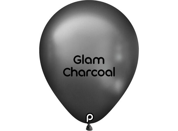18R - Glam TM Charcoal 25 Gummiballonger - 45cm (18")